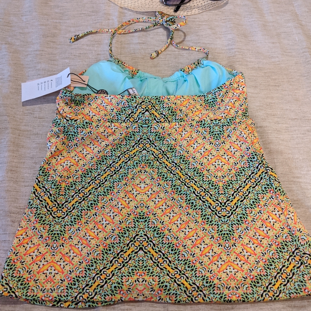 Nanette Lepore Tankini Bikini 3 piece set NWT XS - Picture 2 of 15